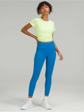 NWT Lululemon Fast and Free High-Rise Tight 25" - Poolside size 4
